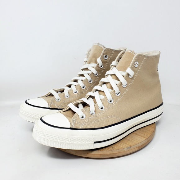 Converse‎ Chuck Taylor 70 Hi Shoes Mens 9.5 Light Brown Classic Retro Sneakers - Picture 2 of 13